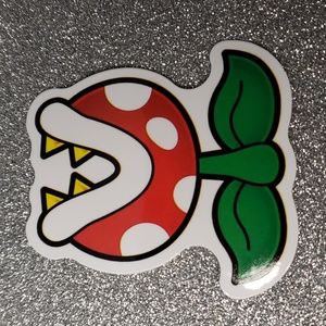 SUPER MARIO WATERPOOF Sticker Piranha Plant